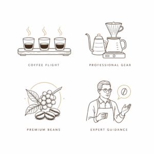 Coffee Flight illustration